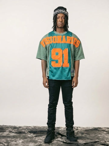 (Green) APEX '91' Stone Wash Jersey