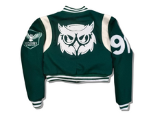 Load image into Gallery viewer, Women&#39;s Crop Varsity Jackets
